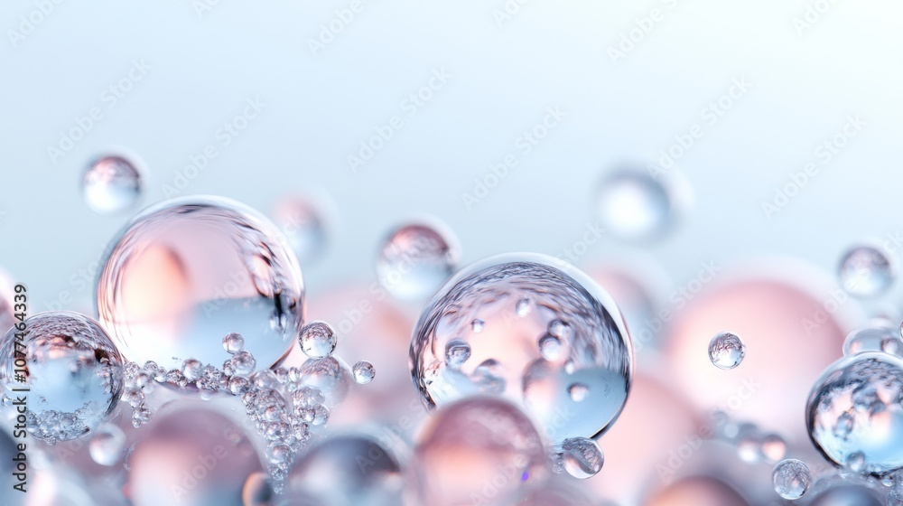 Ethereal bubbles float in delicate harmony with soft pink and blue hues, creating a dreamlike, serene visual. Ethereal bubbles float in delicate harmony with soft pink and blue hues, creating a dreamlike, serene visual.