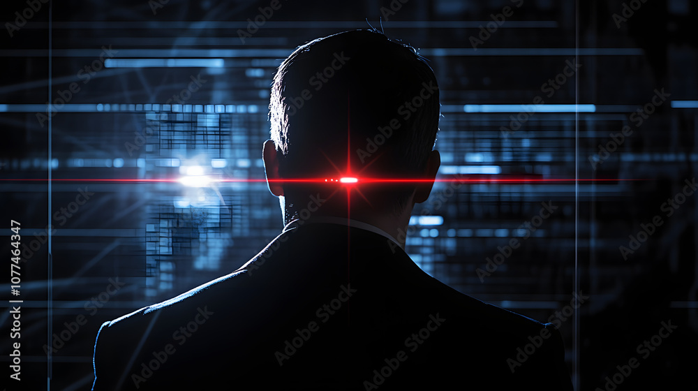 A hacker facing a System Locked warning on a dark screen blocked by advanced cyber security measures. A hacker facing a System Locked warning on a dark screen blocked by advanced cyber security measures.
