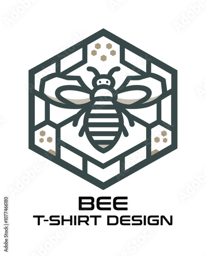 Bee Vector T Shirt Design