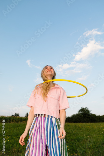 Hula hooping photo