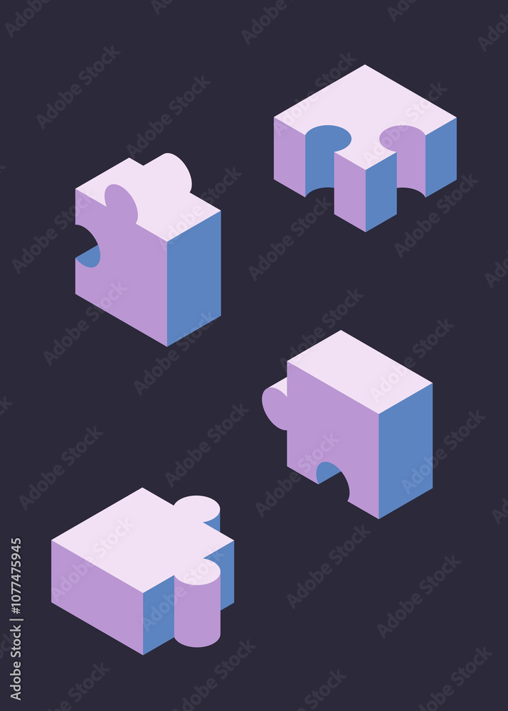 Isometric mosaic