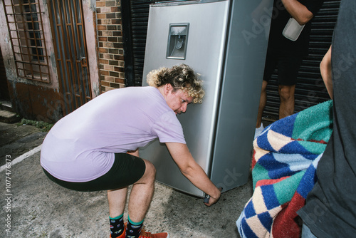  carrying refrigerator 