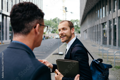 Cheerful colleague photo