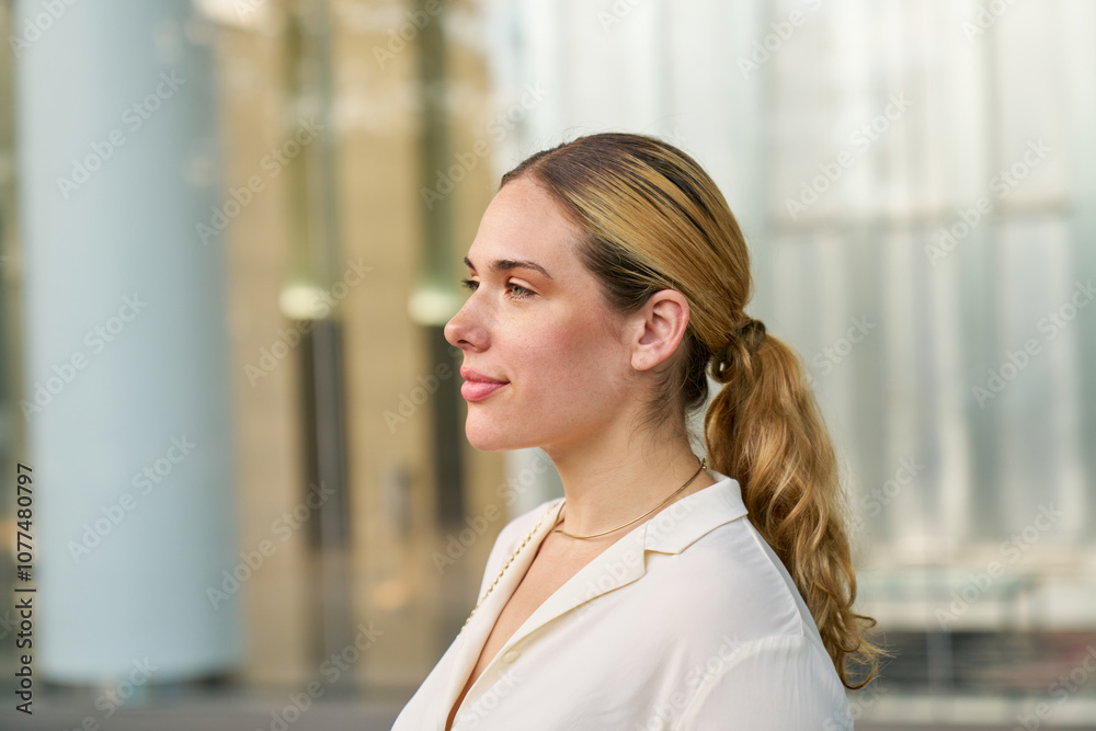 side portrait business finance woman side portrait business finance woman