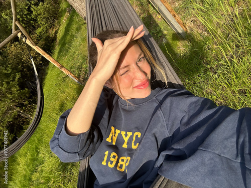 Hammock chill on a sunny afternoon photo