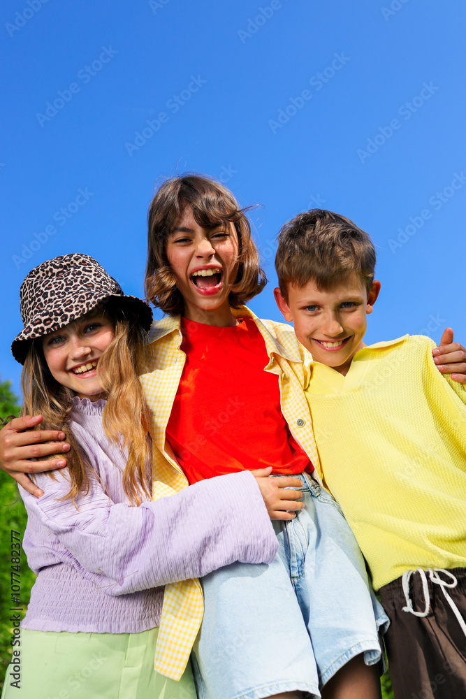 Happy Friends Enjoying a Sunny Day Happy Friends Enjoying a Sunny Day