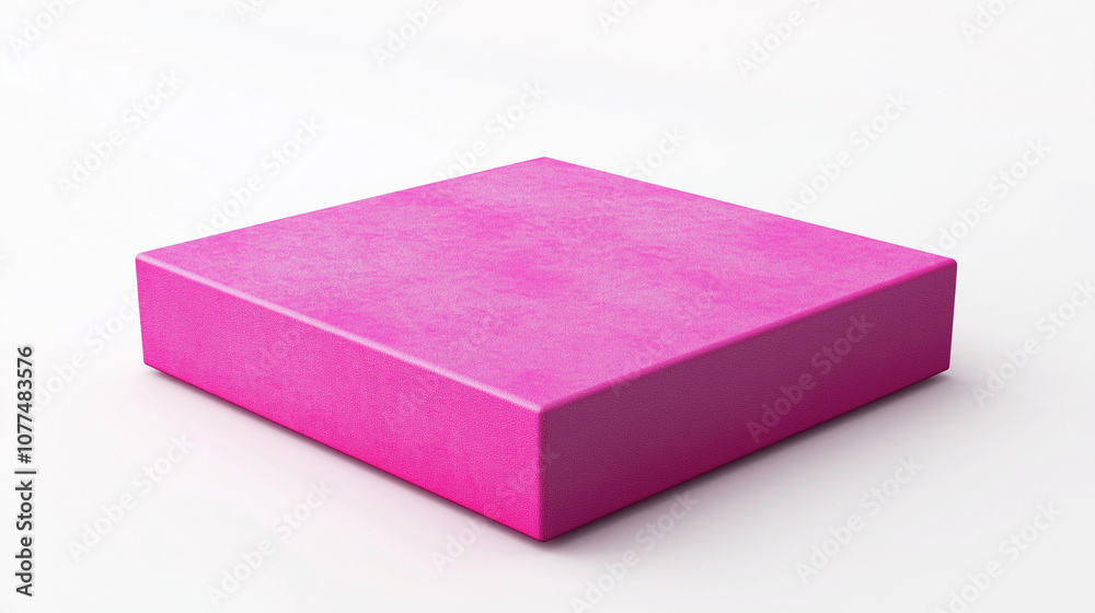 magenta blank base to display products on white wall magenta blank base to display products on white wall