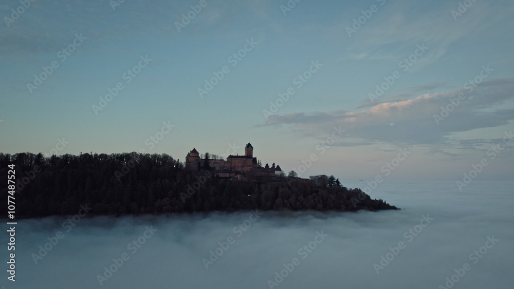 The Haut-Koenigsbourg castle in Alsace The Haut-Koenigsbourg castle in Alsace