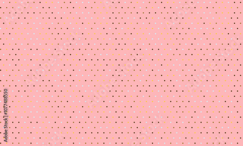 Polka dot pattern with colorful round spots, ideal for textile fabrics, seamless wallpapers, and abstract backgrounds with a geometric touch.