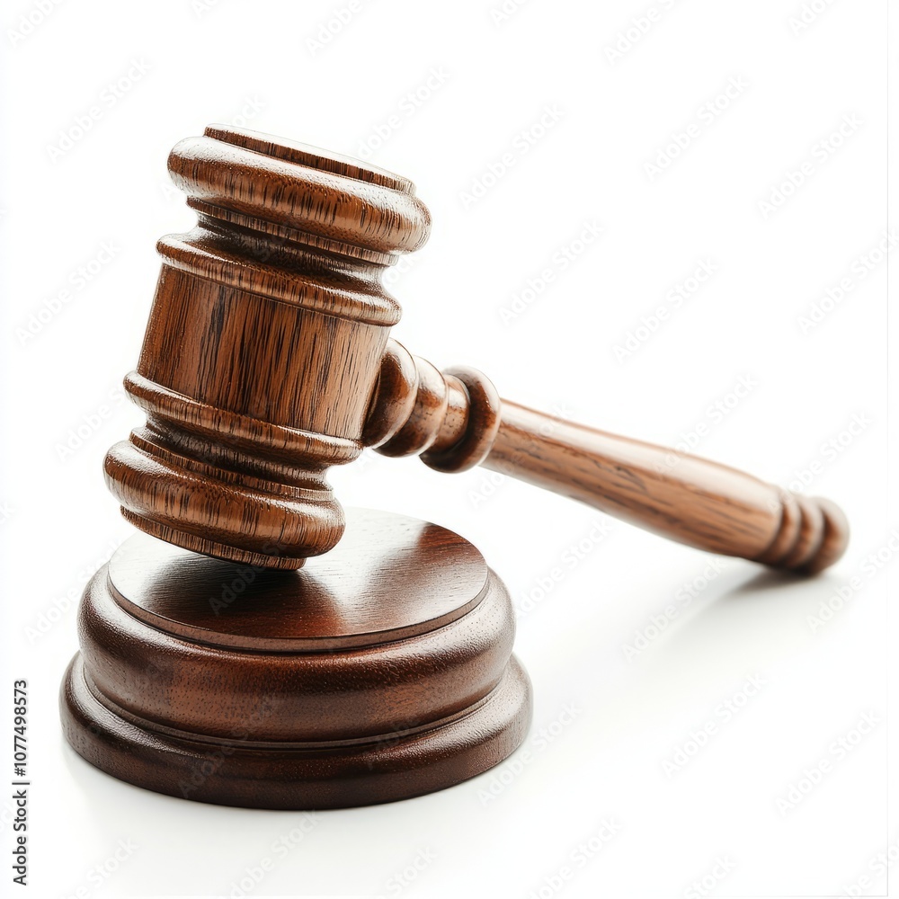 Gavel on white background Gavel on white background