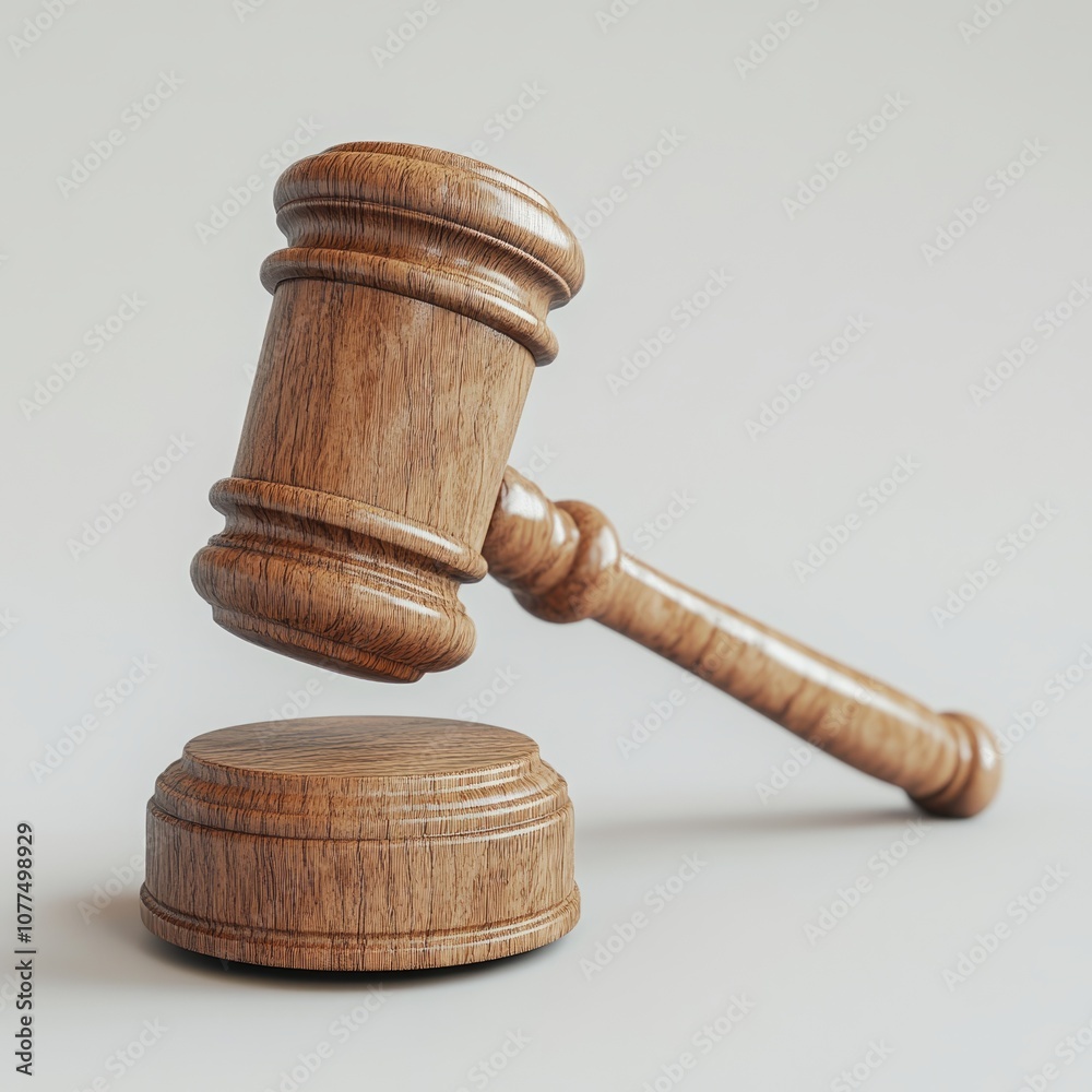 Gavel on white background Gavel on white background