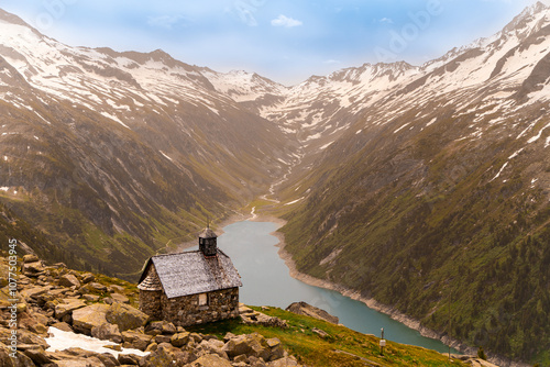mountain hut in the mountains