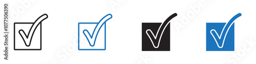 Check icon Vector set outline
