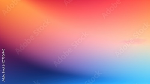 Vibrant Gradient Background with a Smooth Transition from Orange to Blue. Incorporating Red, Purple, and Pink Hues. Suitable for Creative and Technological Designs.