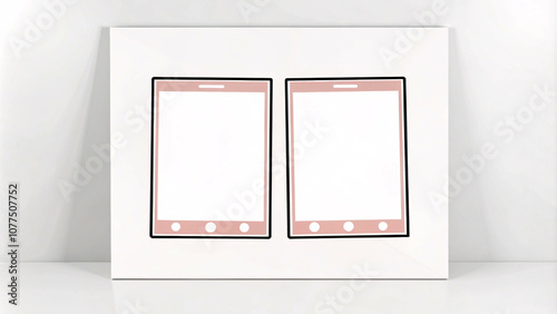 blank mockup template for a business layout instagram stories