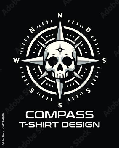 Compass Vector T shirt Design