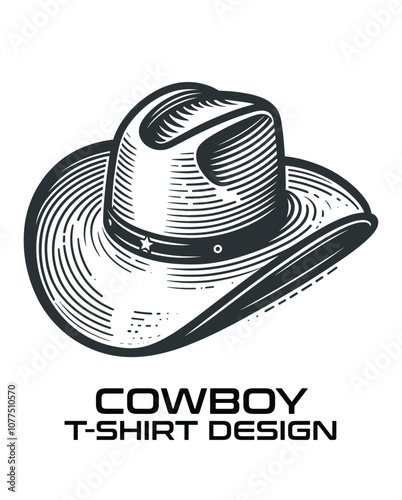 Cowboy Vector T Shirt Design