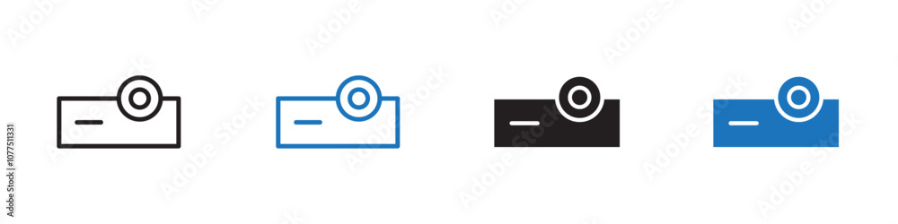 Projector icon Vector set outline Projector icon Vector set outline