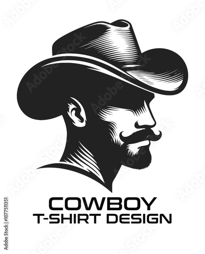 Cowboy Vector T Shirt Design