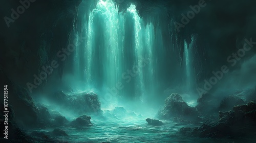 Mystical Waterfall Cave