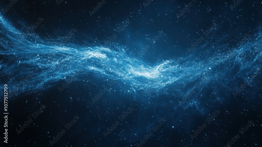 Fototapeta premium Nebula and Galaxies in Space with an Abstract Cosmic Background