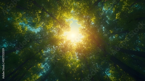 Sunlight Through The Trees