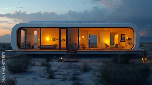 Modern Architecture: A Curved House in the Desert