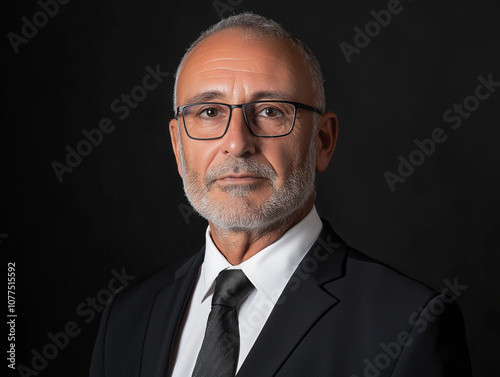 Mature male executive in professional attire