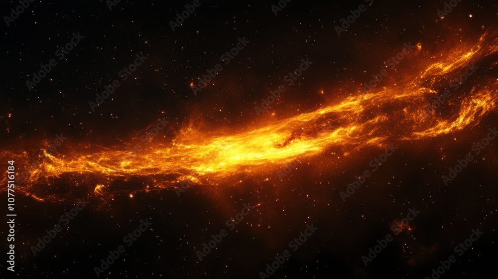 Fototapeta premium Nebula and galaxies in space. Abstract cosmos background