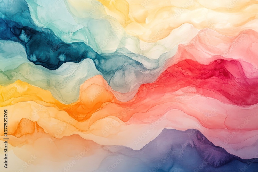 Abstract colorful background with flowing, wavy lines and abstract patterns. Abstract colorful background with flowing, wavy lines and abstract patterns.