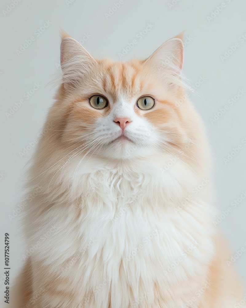 High-Resolution Realistic Portrait of a Persian Cat with Detailed Fur and Expressive Eyes
High-Resolution Realistic Portrait of a Persian Cat with Detailed Fur and Expressive Eyes