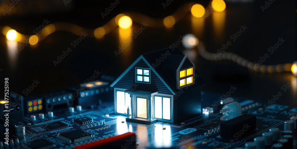 Technology in the smart home with intelligent controls, networking and technization of the home through microelectronics for control, monitoring and security Technology in the smart home with intelligent controls, networking and technization of the home through microelectronics for control, monitoring and security