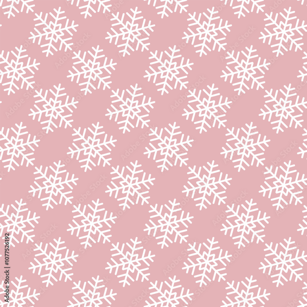Winter seamless pattern with white snowflakes on color background. Vector illustration for fabric, textile wallpaper, posters, gift wrapping paper. Christmas vector illustration. Falling snow Winter seamless pattern with white snowflakes on color background. Vector illustration for fabric, textile wallpaper, posters, gift wrapping paper. Christmas vector illustration. Falling snow