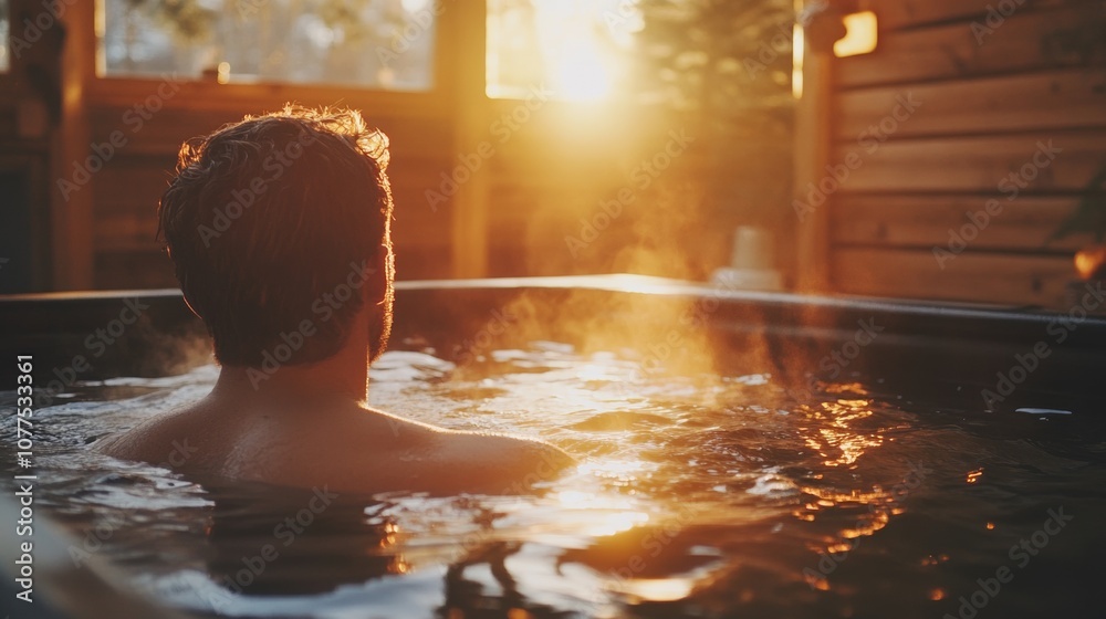 man lying in a jacuzzi man lying in a jacuzzi