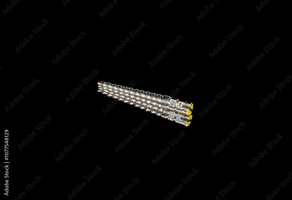 Threaded Post Tooth Metallic post tapered serrated or threaded like screw-post, to be ...