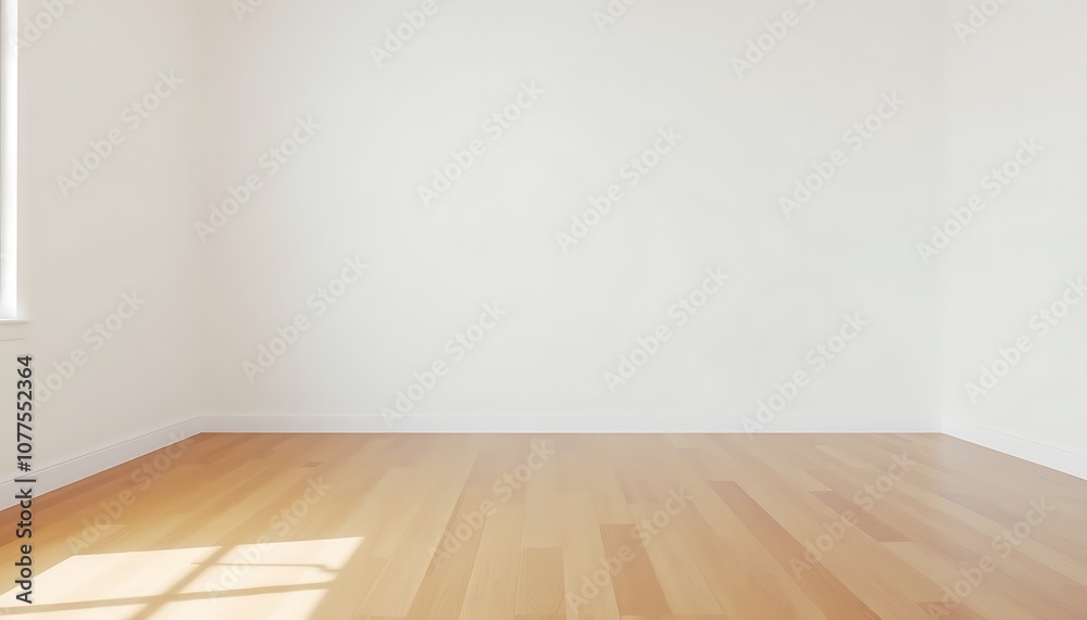 A serene, minimalist space with a blank white wall, polished hardwood floor, and a single, unadorned window, bathed in soft, diffused light. A serene, minimalist space with a blank white wall, polished hardwood floor, and a single, unadorned window, bathed in soft, diffused light.