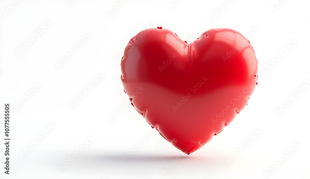 red heart on a white background red heart on a white background
