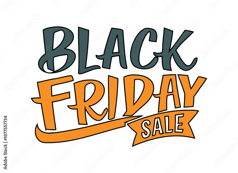 Obraz premium Black Friday Sale Banner Illustration for Retail and Discount Promotions