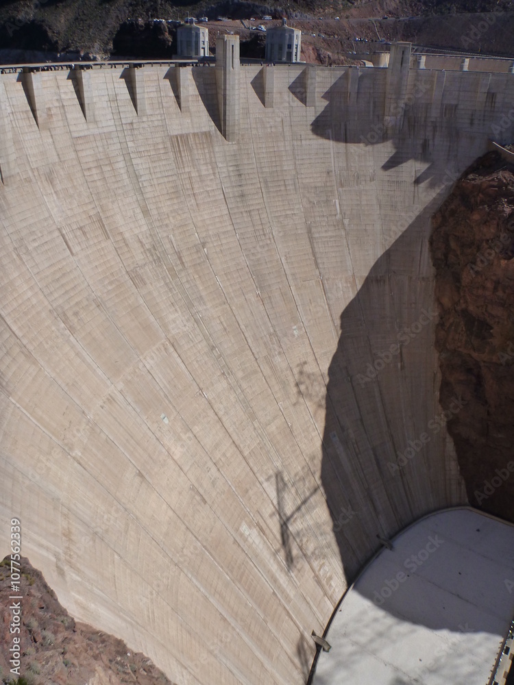 Hoover Dam in Nevada and Arizona, USA Hoover Dam in Nevada and Arizona, USA