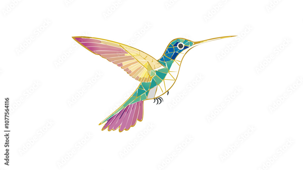 Obraz premium vibrant hummingbird vector