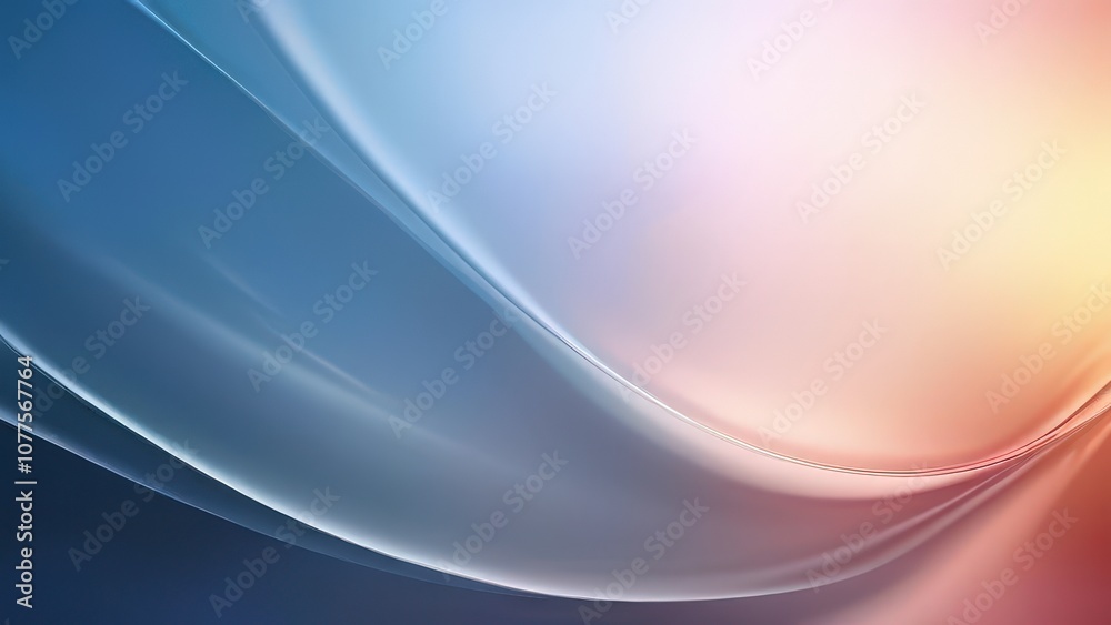 Fluid Abstract Gradient Curves with Cool to Warm Color Transition Fluid Abstract Gradient Curves with Cool to Warm Color Transition