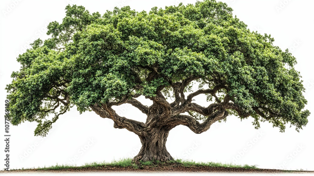 A Large, Mature Tree With Thick Branches and Lush Green Foliage A Large, Mature Tree With Thick Branches and Lush Green Foliage