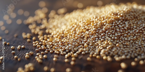 Macro of Quinoa Grains