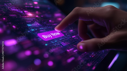 User Engaging With a Digital Shopping Interface During Cyber Monday Sales