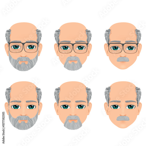 Portrait of a man of advanced or mature age