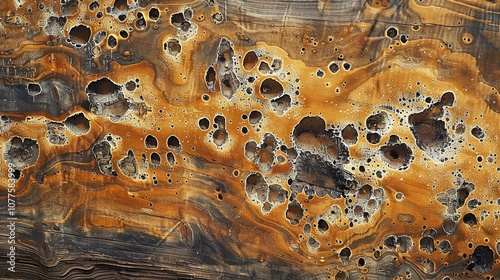 natural wood texture with unique patterns, abstract organic wood grain, bold and vibrant wooden surface, rich earthy tones, decorative artistic design, rustic aesthetic

