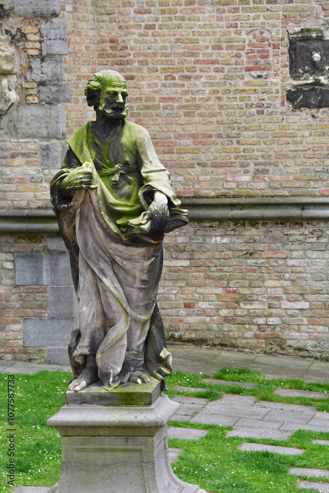 Naklejka premium VISTAS DE BRUJAS, BÉLGICA