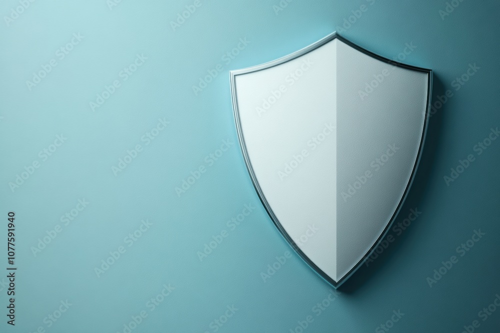 This graphic features a minimalist shield icon on a gradient background, symbolizing security and technology measures in cybersecurity. Generative AI This graphic features a minimalist shield icon on a gradient background, symbolizing security and technology measures in cybersecurity. Generative AI