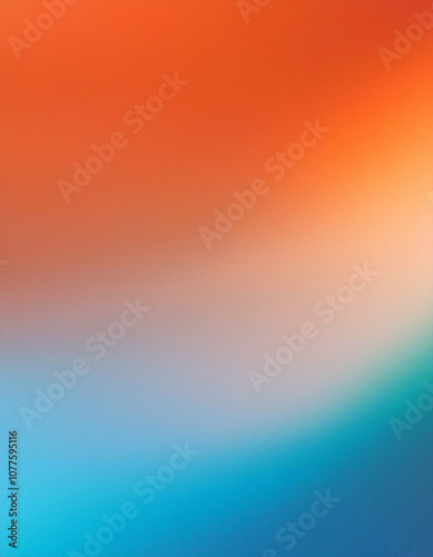 Abstract Gradient Background - Orange, Blue and