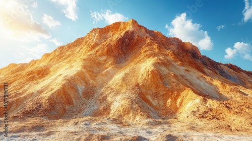 a sand hills with sand on top